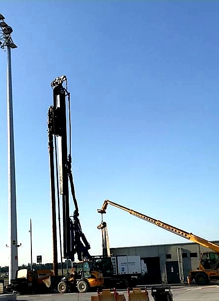 München, Flughafen Vorfelderweiterung VDW-Bohrpfähle DN 400 mm